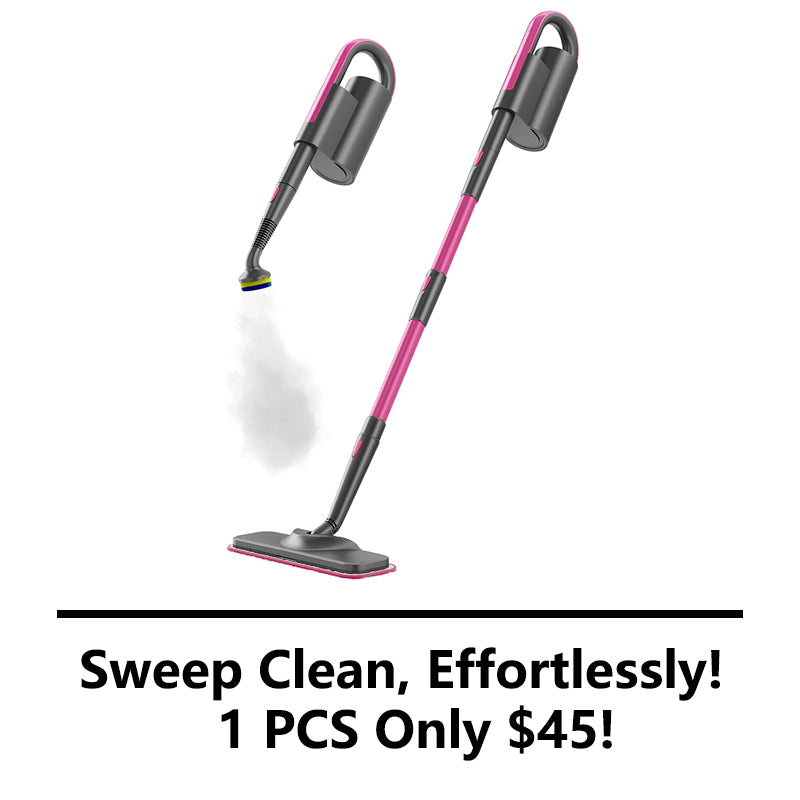 7-in-1 Steam Mop Dual-Rod Design with Detachable Handheld