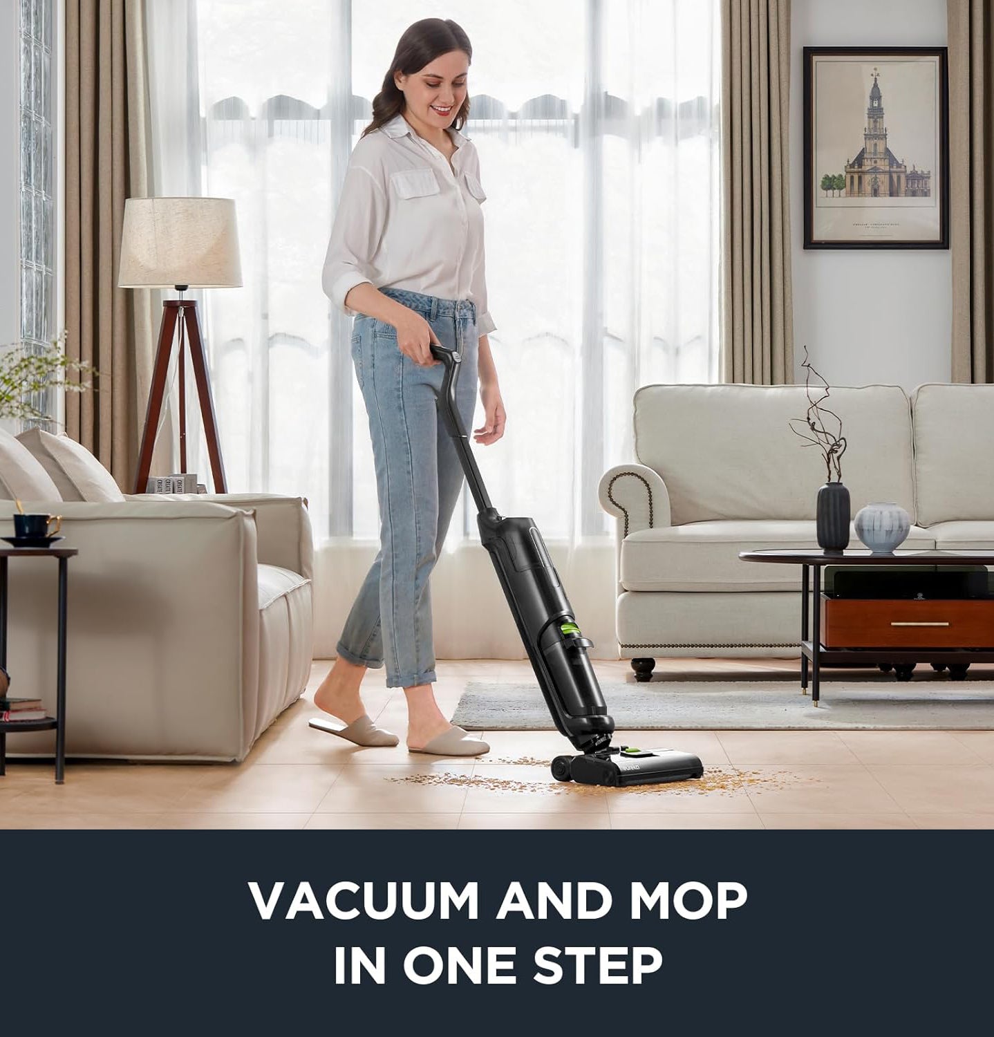 Cordless Wet/Dry Vacuum with Self-Cleaning for Pets & Sticky Messes