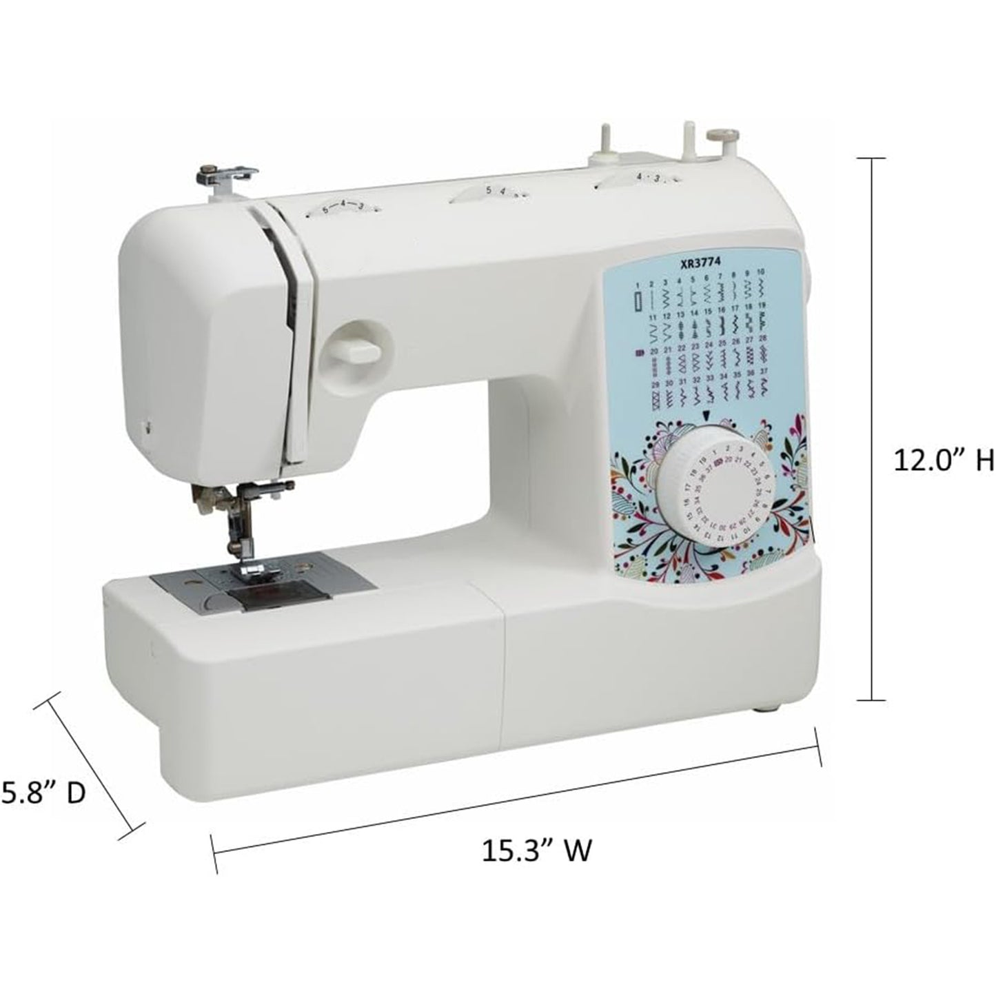 XR3774 Sewing & Quilting Machine, 37 Stitches, Wide Table, 8 Sewing Feet